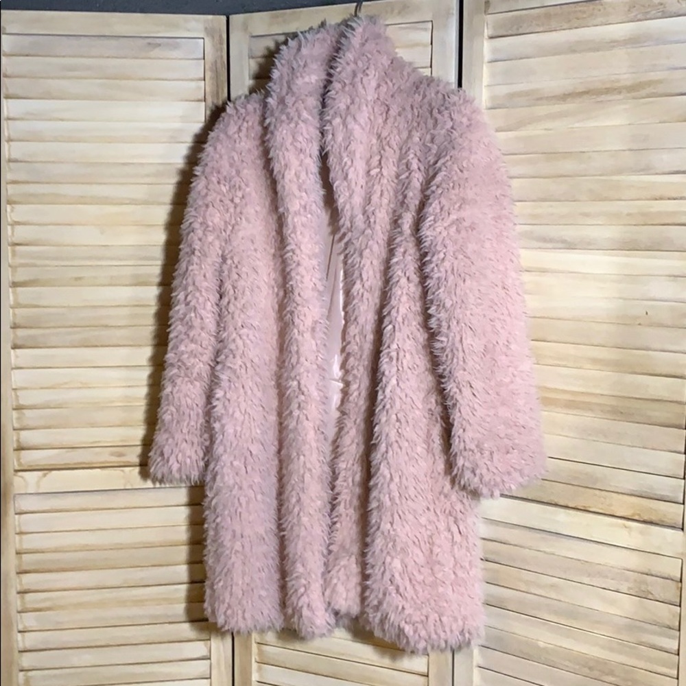Pink teddy bear coat